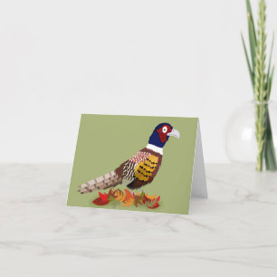 Pheasant holiday card