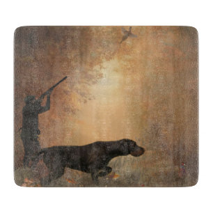 Pheasant hunting canvas print cutting board