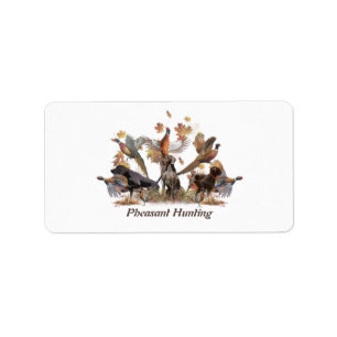 Pheasant Hunting  Label
