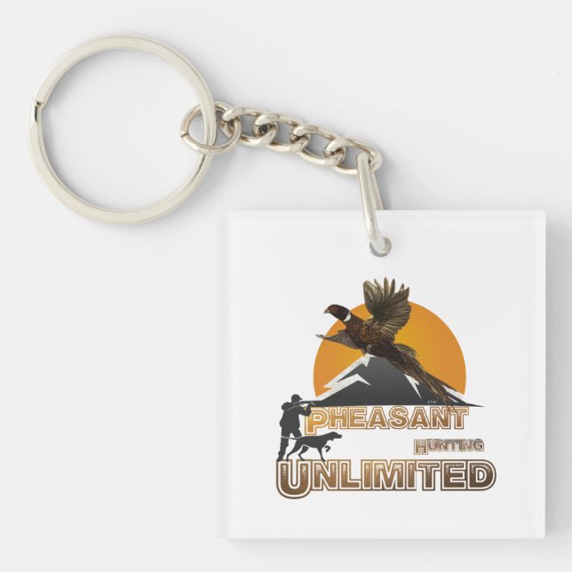 Pheasant Hunting Unlimited       Key Ring (Front)
