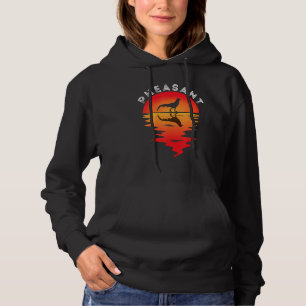 Pheasant Hunting Vintage Sunset Pheasant Hunting B Hoodie