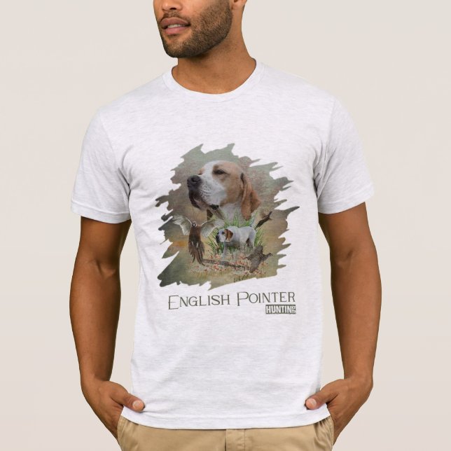 Pheasant Hunting with Pointers, Art       T-Shirt (Front)
