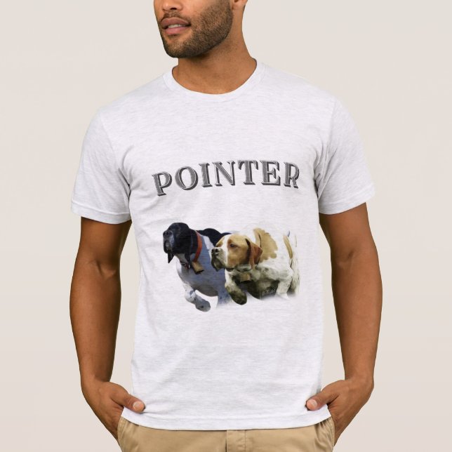 Pheasant Hunting with Pointers, Art       T-Shirt (Front)