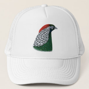 Pheasant: Lady Amherst Head Trucker Hat