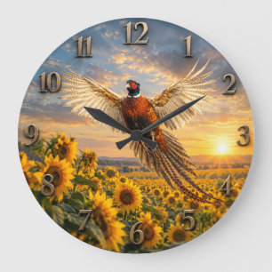 Pheasant  large clock
