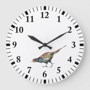 Pheasant Large Clock