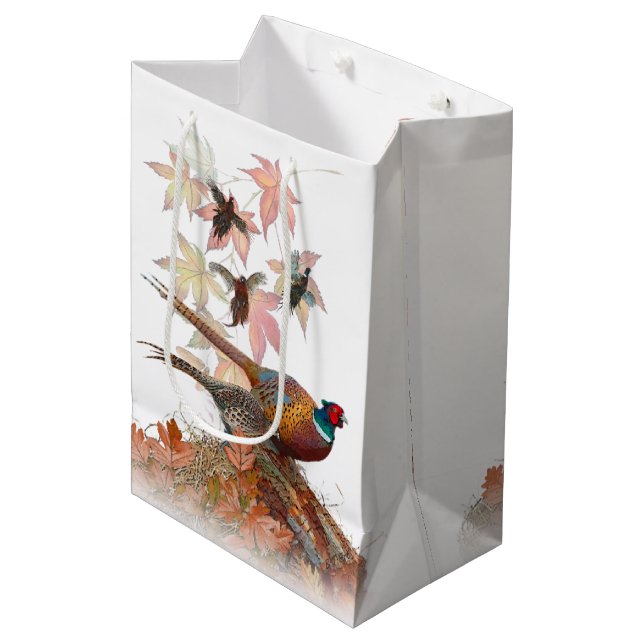 Pheasant Medium Gift Bag (Front Angled)