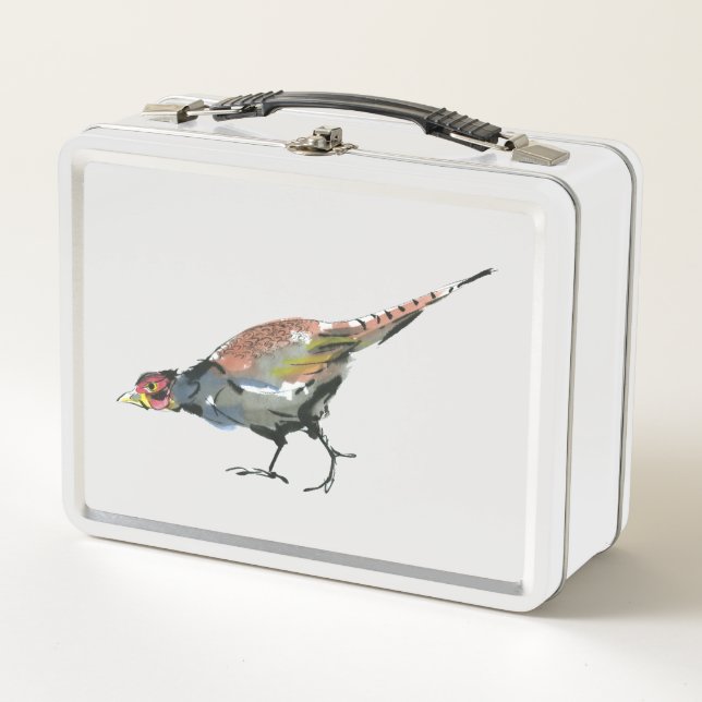 Pheasant Metal Lunch Box (Front)