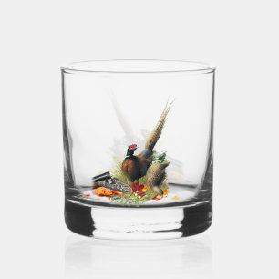 Pheasant mug whiskey glass