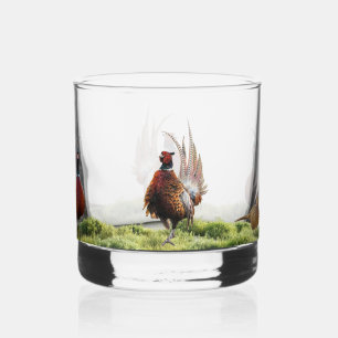 Pheasant mug whiskey glass