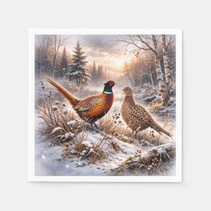 Pheasant napkin