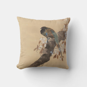 Pheasant on Cherry Blossom Branch by Ohara Koson Cushion