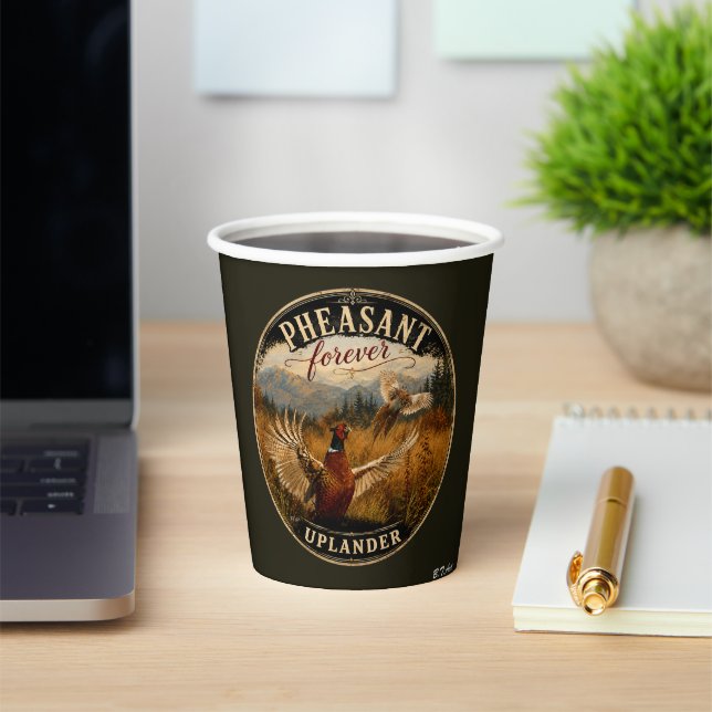 Pheasant  paper cups (Insitu)