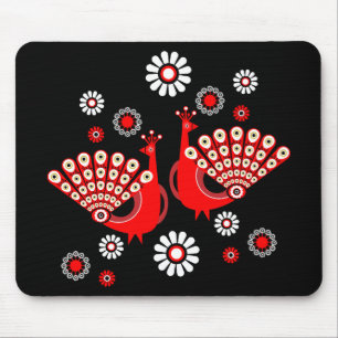 Pheasant Peacock Art Mouse Mat
