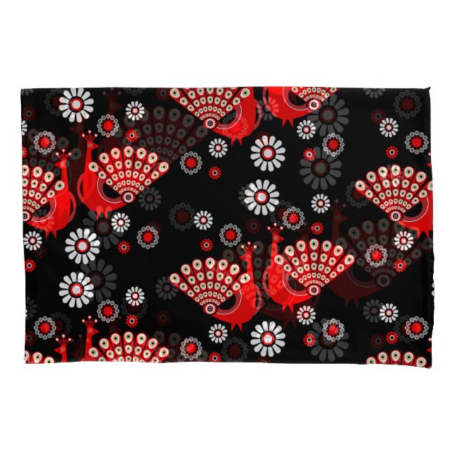  Pheasant Peacock Art Pillowcase (Front-Left)