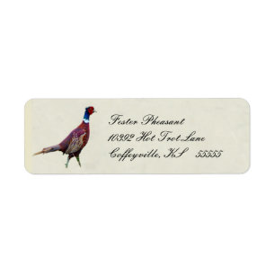 Pheasant Return Label