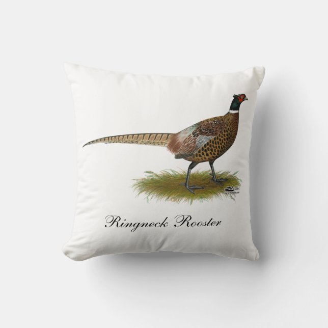 Pheasant Rooster Cushion (Front)