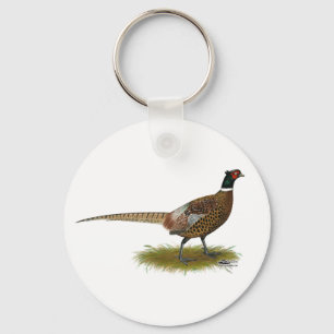 Pheasant Rooster Key Ring