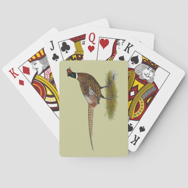 Pheasant Rooster Playing Cards (Back)