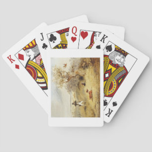 Pheasant Shooting (oil on canvas) 2 Playing Cards