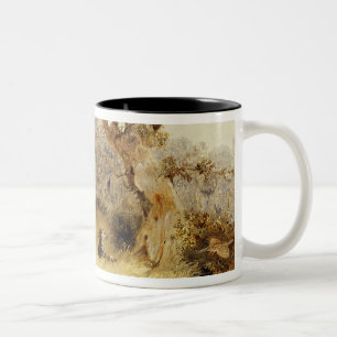 Pheasant Shooting (oil on canvas) 2 Two-Tone Coffee Mug