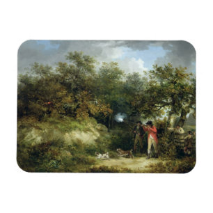 Pheasant Shooting (oil on canvas) 3 Magnet