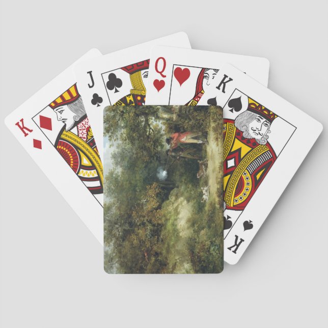 Pheasant Shooting (oil on canvas) 3 Playing Cards (Back)