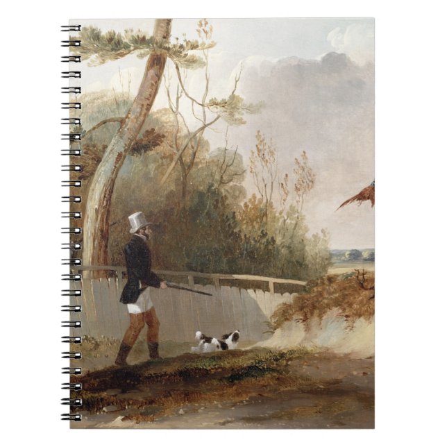 Pheasant Shooting (oil on canvas) Notebook (Front)