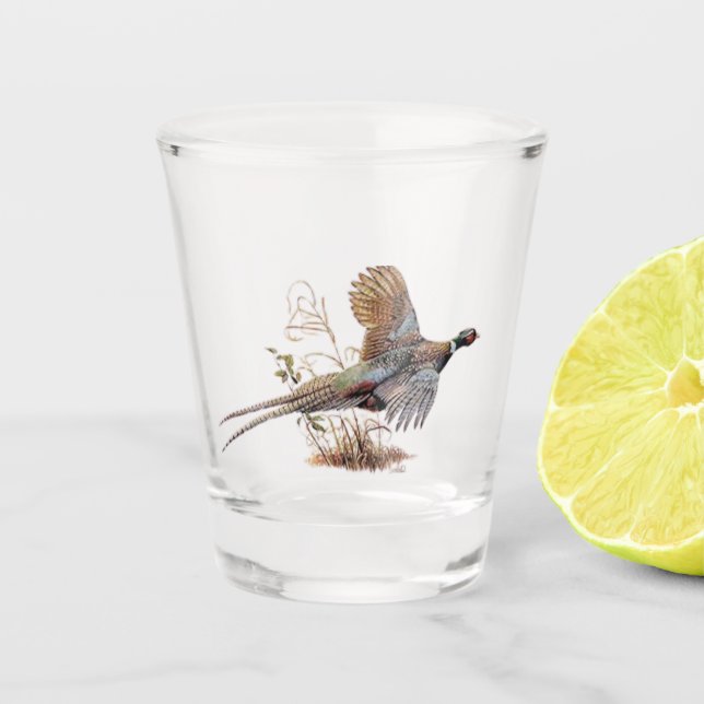 Pheasant Shot Glass (Front)
