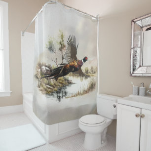 Pheasant shower curtain