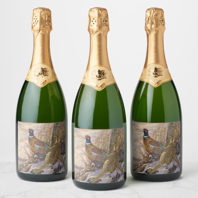 Pheasant  sparkling wine label (Bottles)