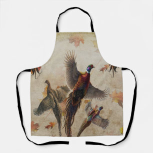 Pheasant  tapestry poster acrylic print triptych k apron