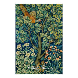 Pheasant Tapestry - William Morris Poster