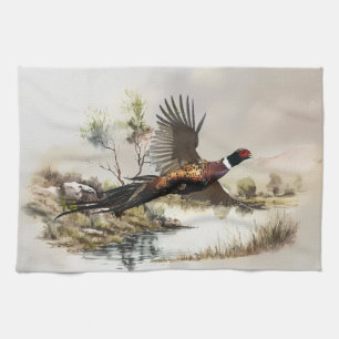Pheasant   tea towel