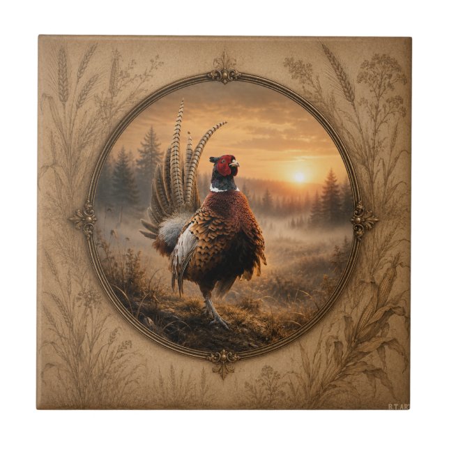 Pheasant  tile (Front)