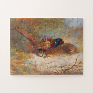 Pheasants by Archibald Thorburn Jigsaw Puzzle