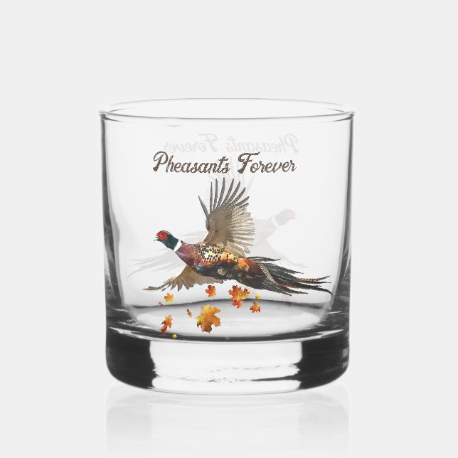Pheasants Forever Whiskey Glass (Front)