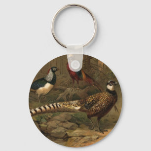 Pheasants Keychain