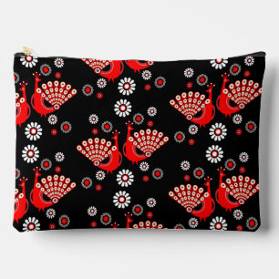 Pheasants Peacock Art Accessory Pouch