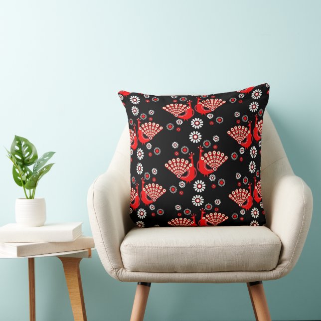  Pheasants Peacock Art Cushion (Chair)