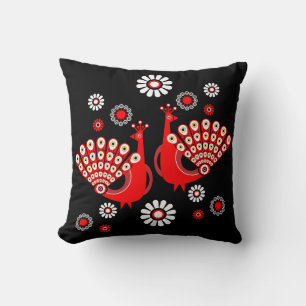 Pheasants Peacock Art Cushion