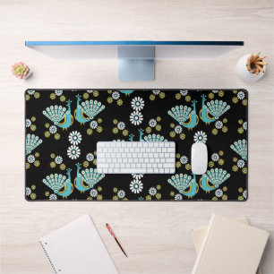 Pheasants Peacock Art Desk Mat