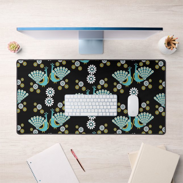  Pheasants Peacock Art Desk Mat (Office 1)