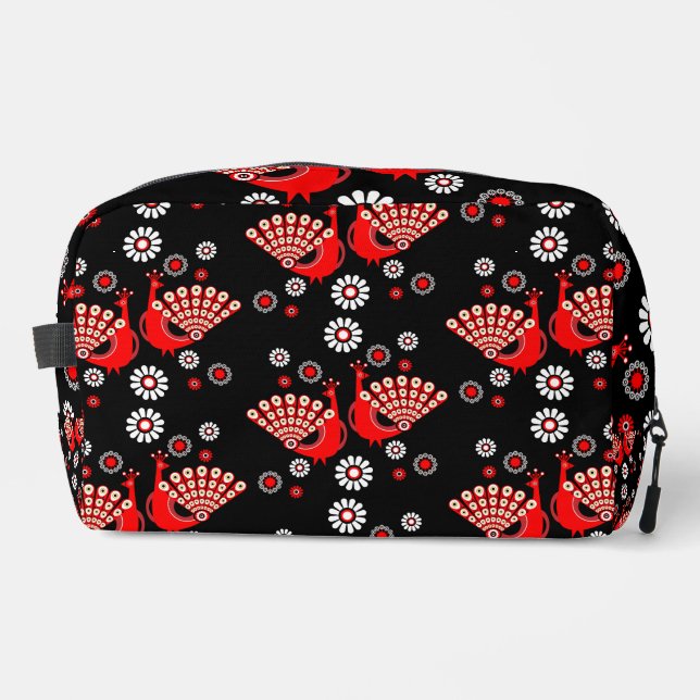  Pheasants Peacock Art Dopp Kit (Front)