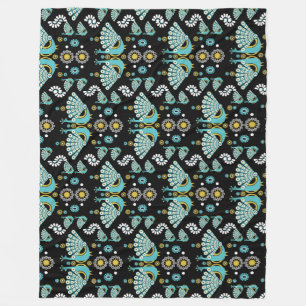 Pheasants Peacock Art Fleece Blanket