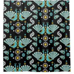  Pheasants Peacock Art Shower Curtain