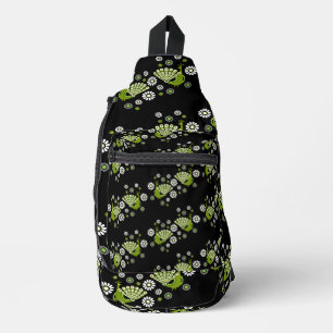 Pheasants Peacock Art Sling Bag
