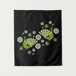 Pheasants Peacock Art Tapestry