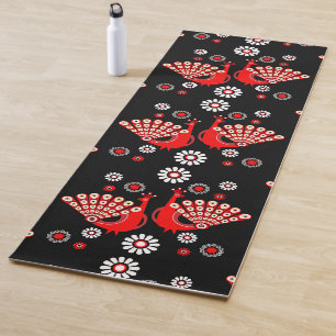 Pheasants Peacock Art Yoga Mat