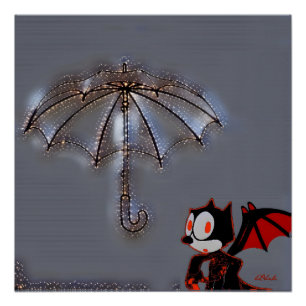 Phelix the Bat and His Magic Umbrella Poster